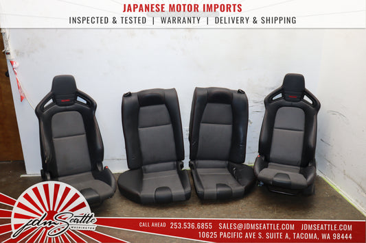 JDM  2003-2011 MAZDA RX8 TYPE-RS SE3P OEM RECARO SEATS FRONT W/RAILS AND REAR