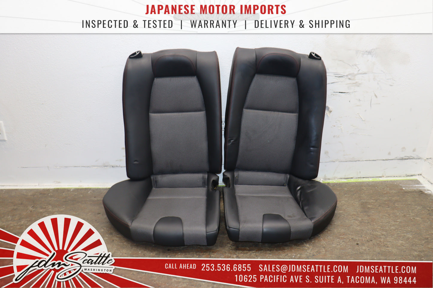 JDM  2003-2011 MAZDA RX8 TYPE-RS SE3P OEM RECARO SEATS FRONT W/RAILS AND REAR
