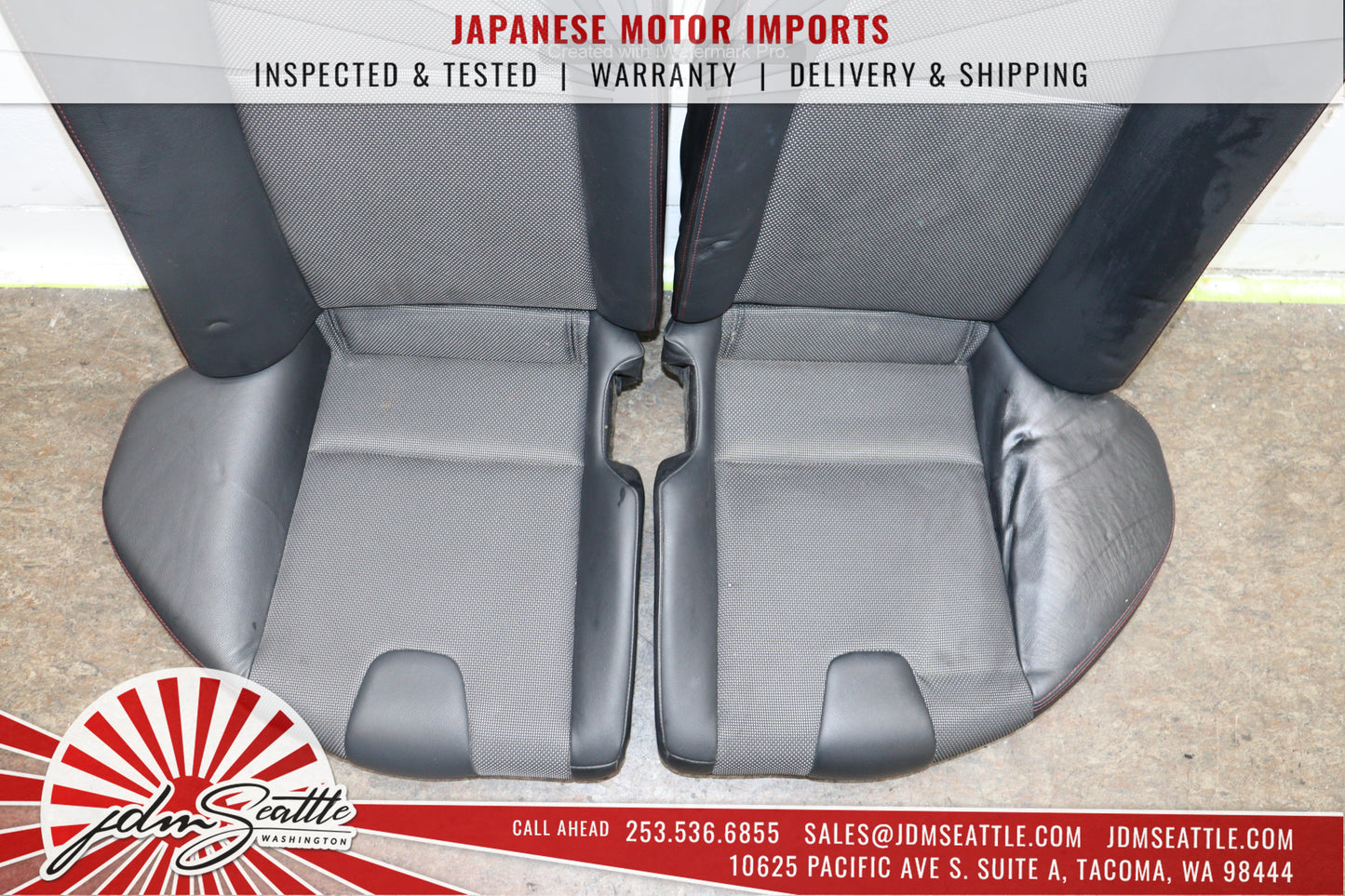 JDM  2003-2011 MAZDA RX8 TYPE-RS SE3P OEM RECARO SEATS FRONT W/RAILS AND REAR