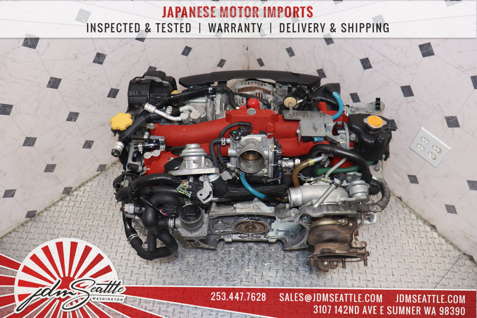 2015 2016 2017 2018 2019 2020 2021 Subaru WRX STI 2.5L DOHC Turbo AVCS Engine JDM EJ257 V10