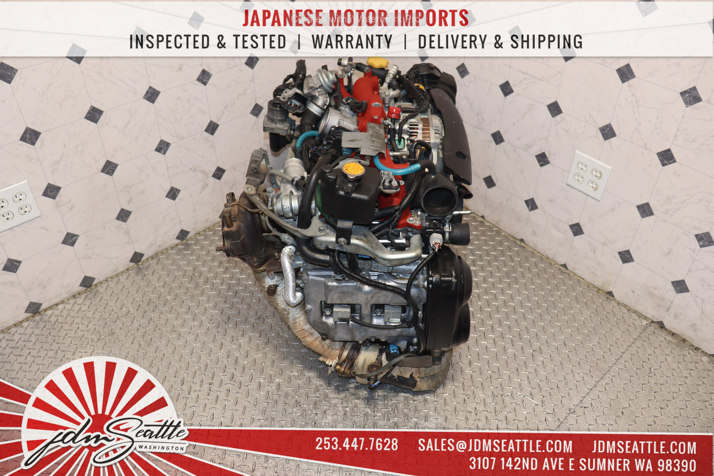 JDM 08-21 SUBARU WRX STI ENGINE JDM EJ257 2.5L TURBO AVCS EJ25 V10 ENGINE