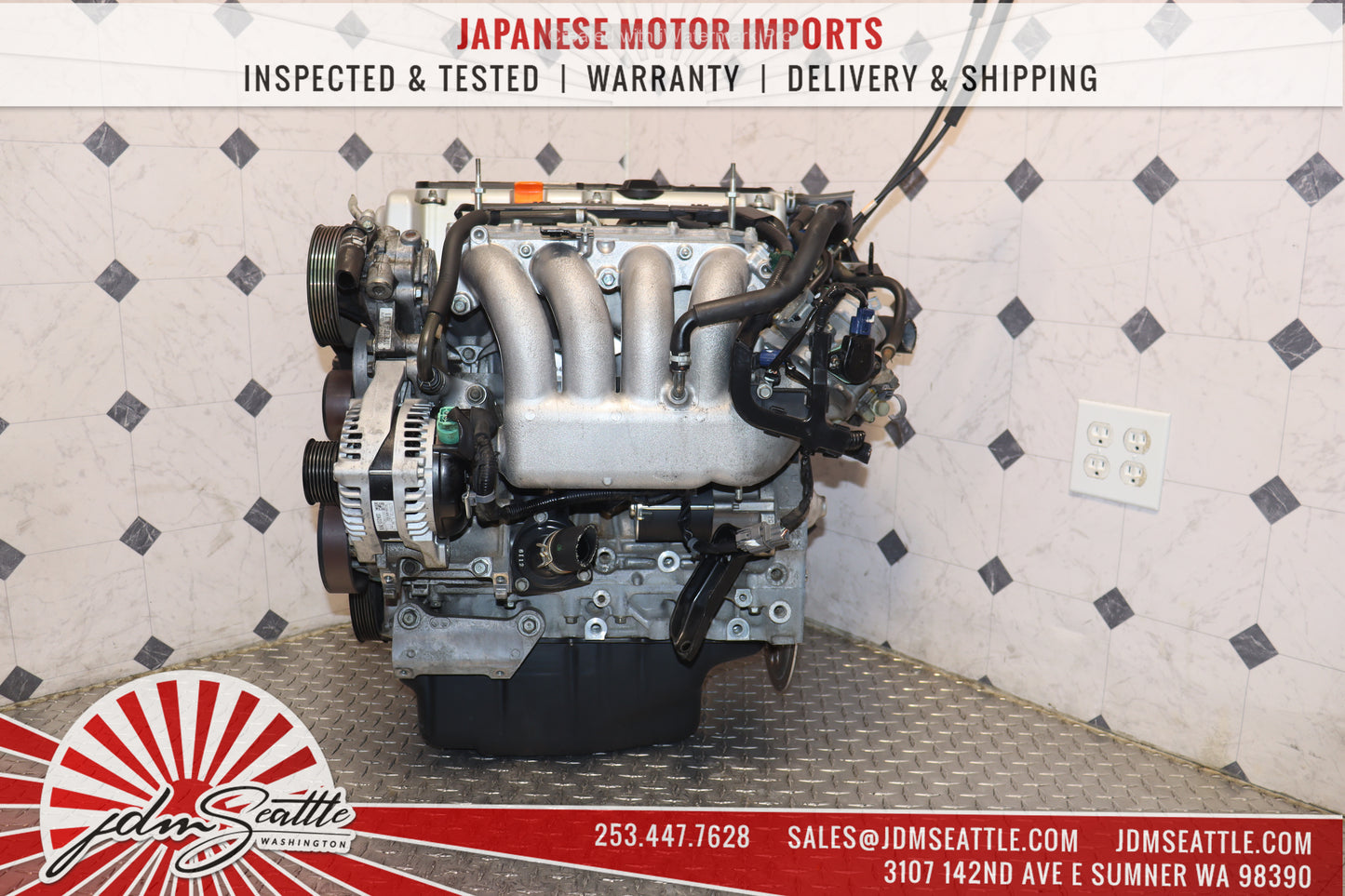 JDM K24A ENGINE 03-07 HONDA ACCORD ELEMENT VTEC 2.4L K24 MOTOR