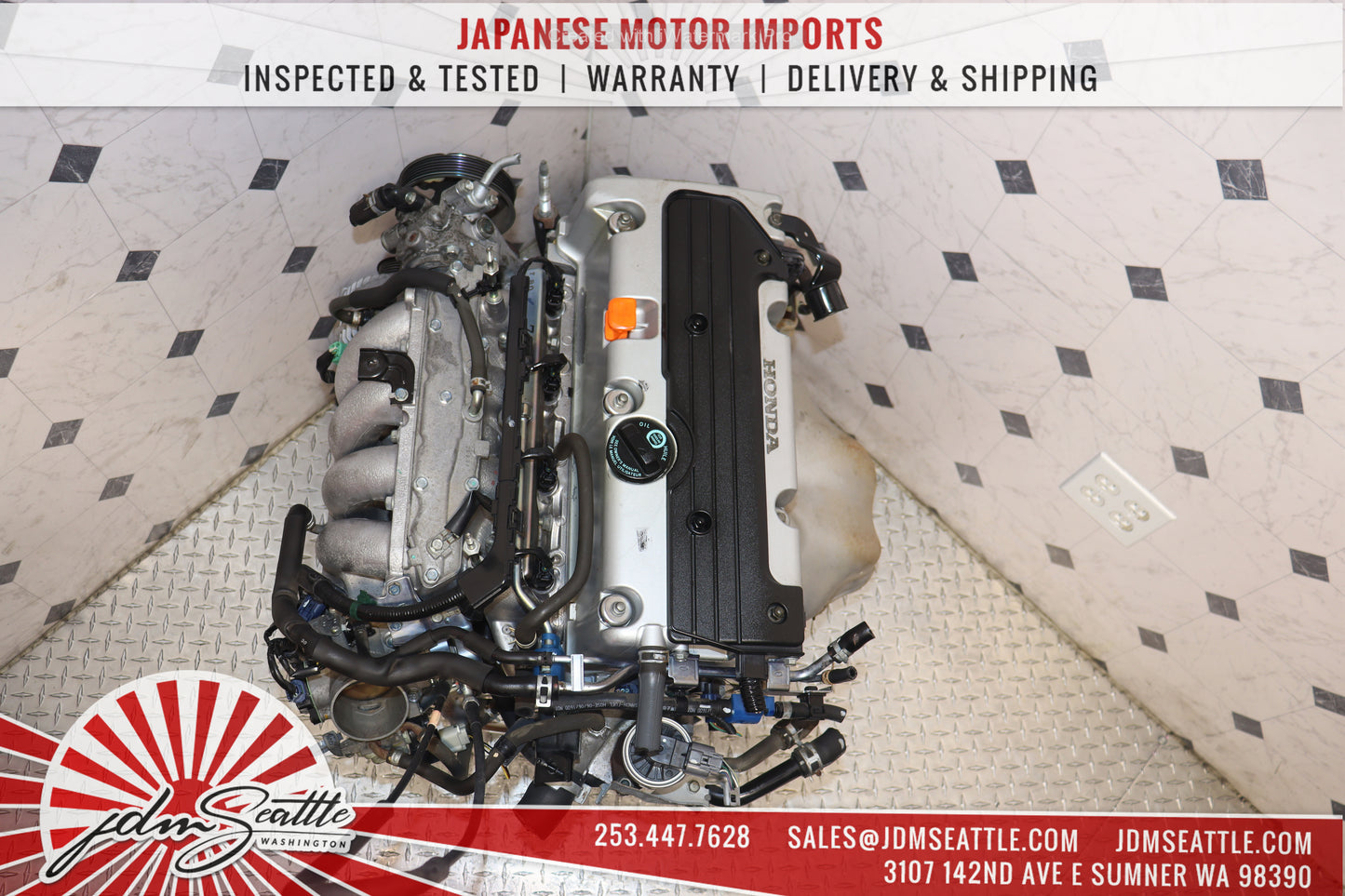 JDM K24A ENGINE 03-07 HONDA ACCORD ELEMENT VTEC 2.4L K24 MOTOR