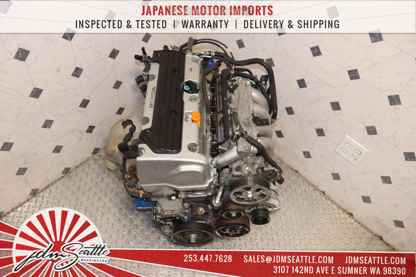 JDM K24A ENGINE 03-07 HONDA ACCORD ELEMENT VTEC 2.4L K24 MOTOR