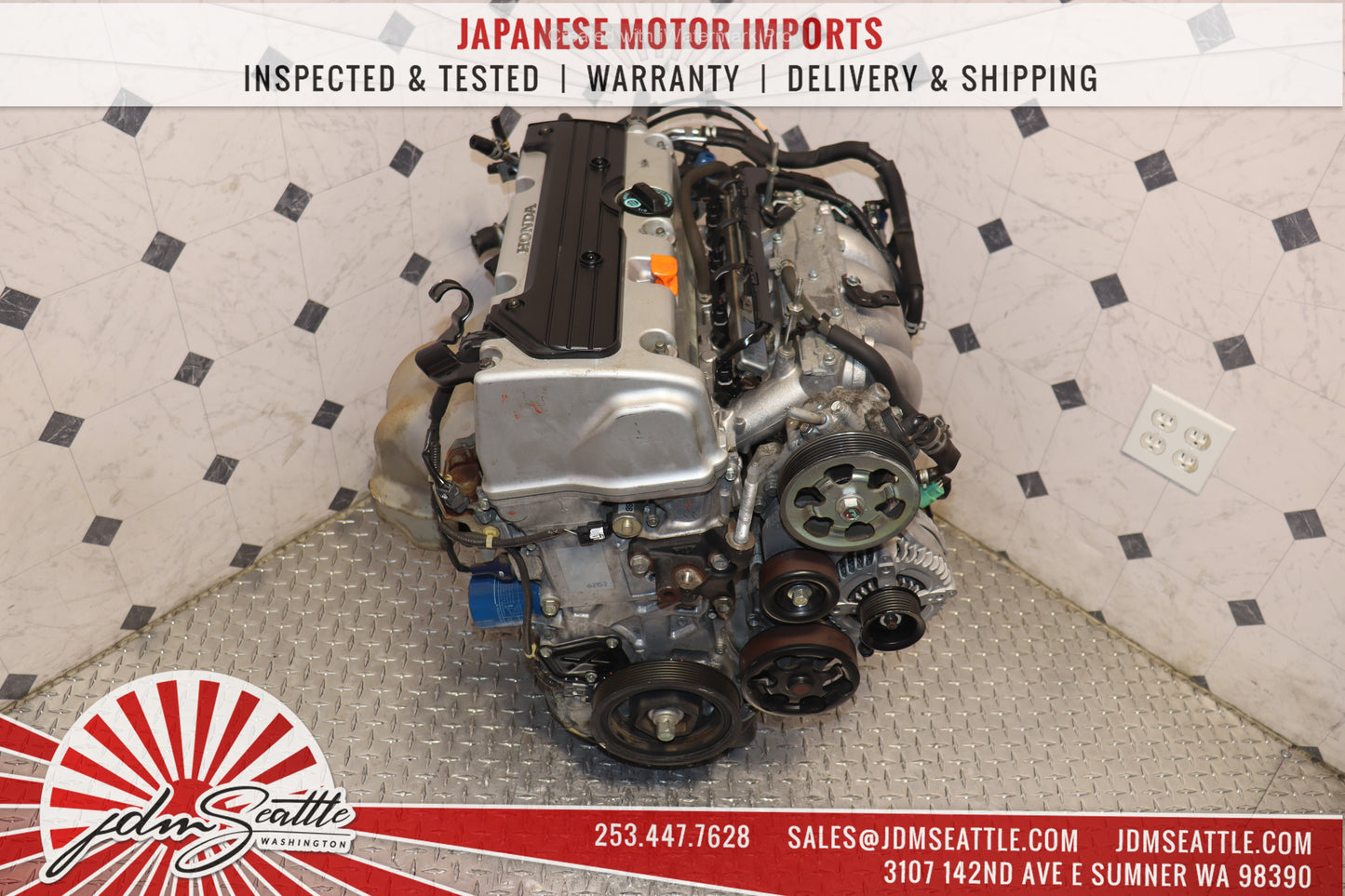 JDM K24A ENGINE 03-07 HONDA ACCORD ELEMENT VTEC 2.4L K24 MOTOR