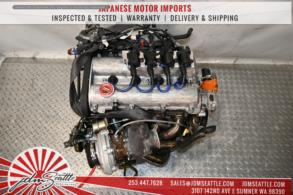 JDM 94-99 MIATA MX-5 1.6L B6 ENGINE WITH AFTERMARKET TURBO,PARTS W/5 SPEED RWD TRANSMISSION