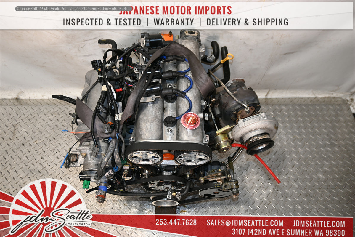 JDM 94-99 MIATA MX-5 1.6L B6 ENGINE WITH AFTERMARKET TURBO,PARTS W/5 SPEED RWD TRANSMISSION