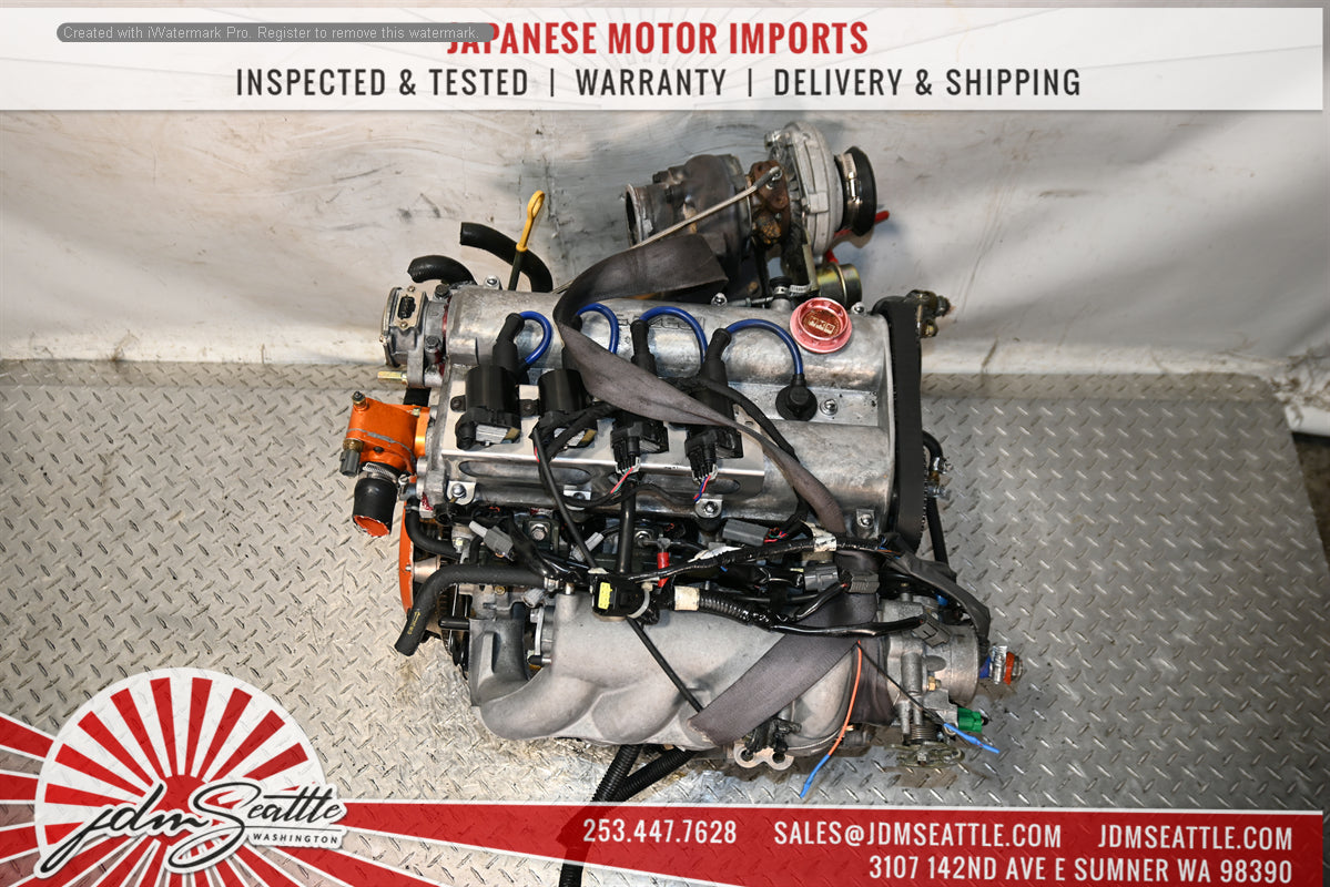 JDM 94-99 MIATA MX-5 1.6L B6 ENGINE WITH AFTERMARKET TURBO,PARTS W/5 SPEED RWD TRANSMISSION