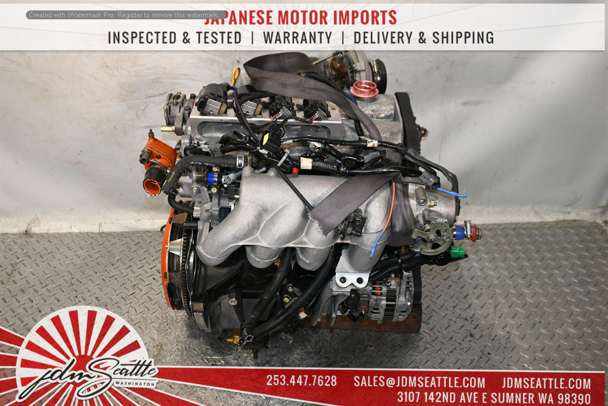 JDM 94-99 MIATA MX-5 1.6L B6 ENGINE WITH AFTERMARKET TURBO,PARTS W/5 SPEED RWD TRANSMISSION