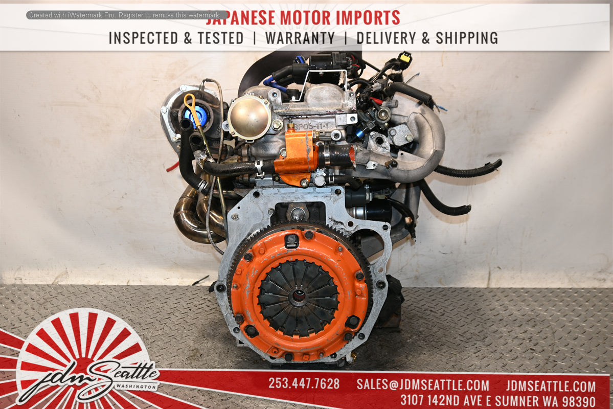 JDM 94-99 MIATA MX-5 1.6L B6 ENGINE WITH AFTERMARKET TURBO,PARTS W/5 SPEED RWD TRANSMISSION