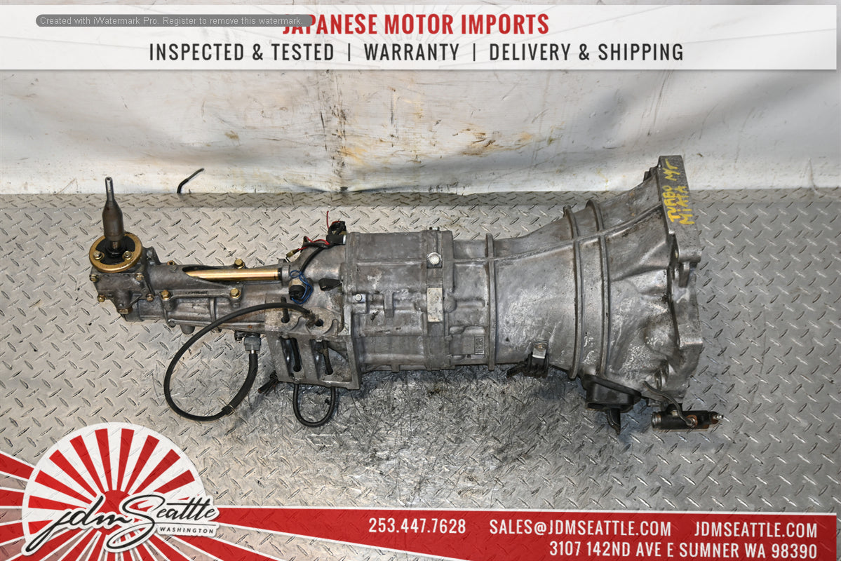 JDM 94-99 MIATA MX-5 1.6L B6 ENGINE WITH AFTERMARKET TURBO,PARTS W/5 SPEED RWD TRANSMISSION