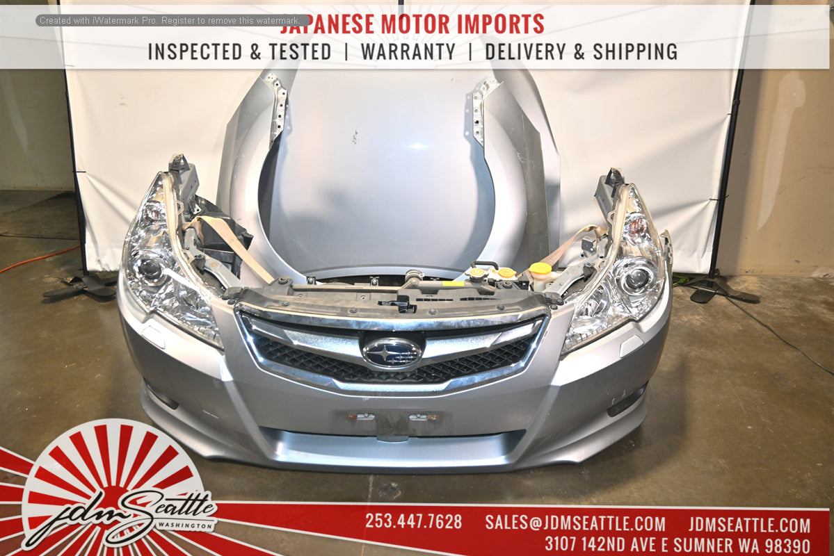 JDM 2010-2012 SUBARU LEGACY FRONT END CONVERSION NOSE CUT HOOD/FENDERS/HEAD LIGHTS
