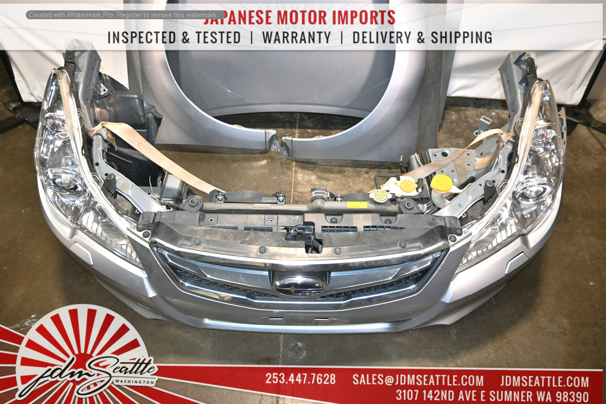 JDM 2010-2012 SUBARU LEGACY FRONT END CONVERSION NOSE CUT HOOD/FENDERS/HEAD LIGHTS