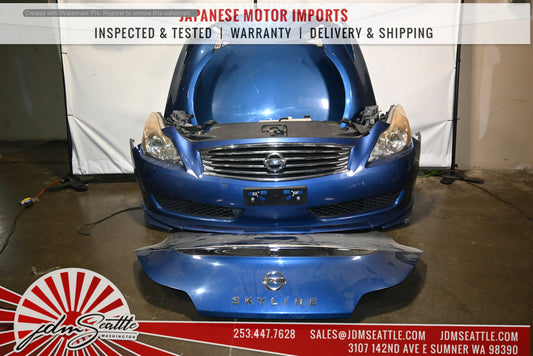 JDM INFINITI G37 FRONT END CONVERSION NOSE CUT WITH HOOD/FENDERS/HEAD LIGHTS TRUNK