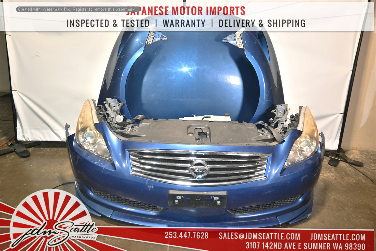 JDM INFINITI G37 FRONT END CONVERSION NOSE CUT WITH HOOD/FENDERS/HEAD LIGHTS TRUNK