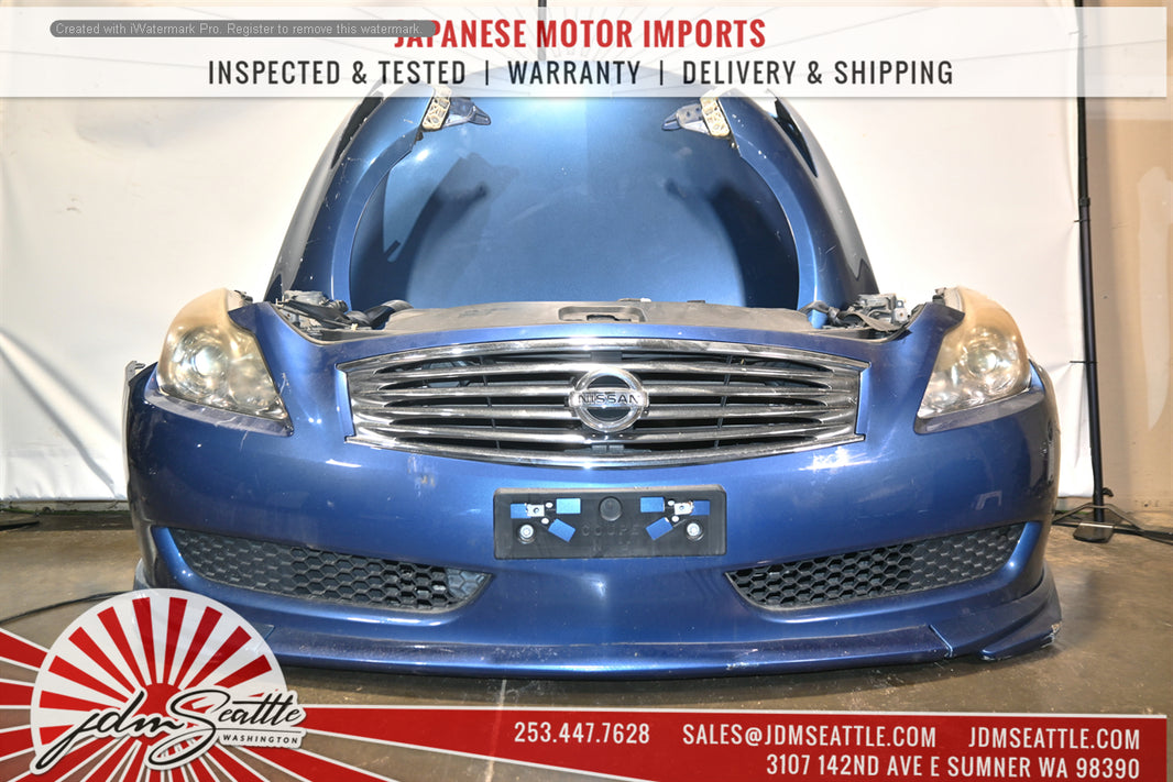 JDM INFINITI G37 FRONT END CONVERSION NOSE CUT WITH HOOD/FENDERS/HEAD LIGHTS TRUNK