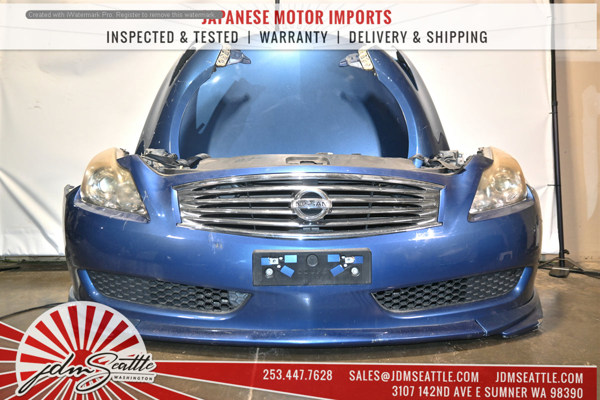 JDM INFINITI G37 FRONT END CONVERSION NOSE CUT WITH HOOD/FENDERS/HEAD LIGHTS TRUNK