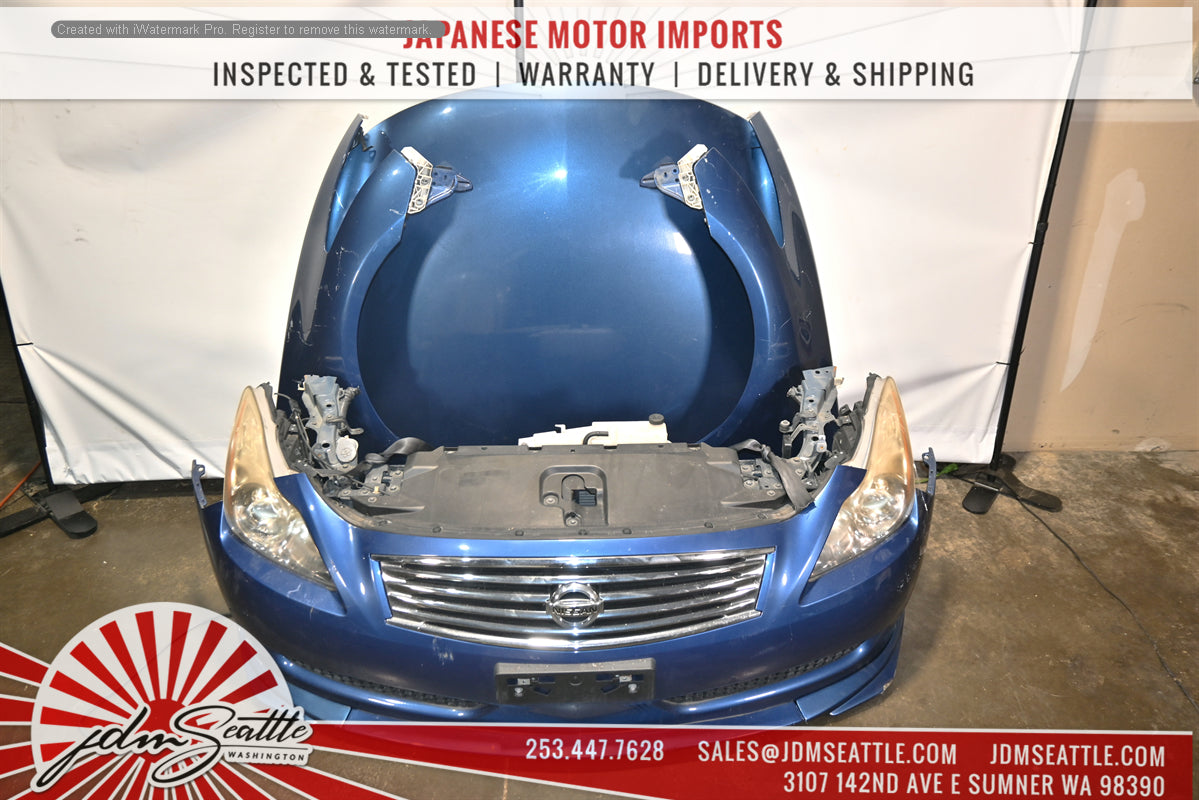 JDM INFINITI G37 FRONT END CONVERSION NOSE CUT WITH HOOD/FENDERS/HEAD LIGHTS TRUNK