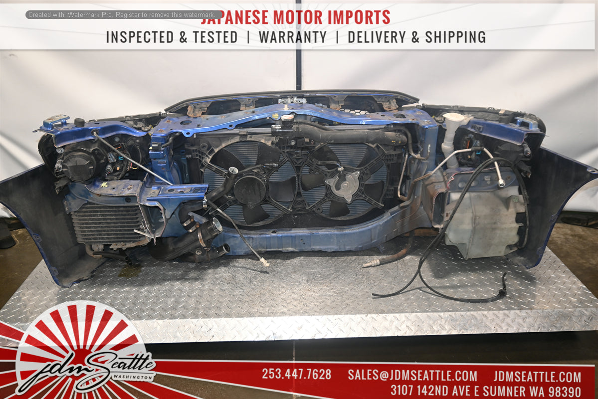 JDM MITSUBISHI LANCER EVO VERSION10 COMPLETE  FORNT END HEADLIGHTS CORE SUPPORT HOOD FENDRS