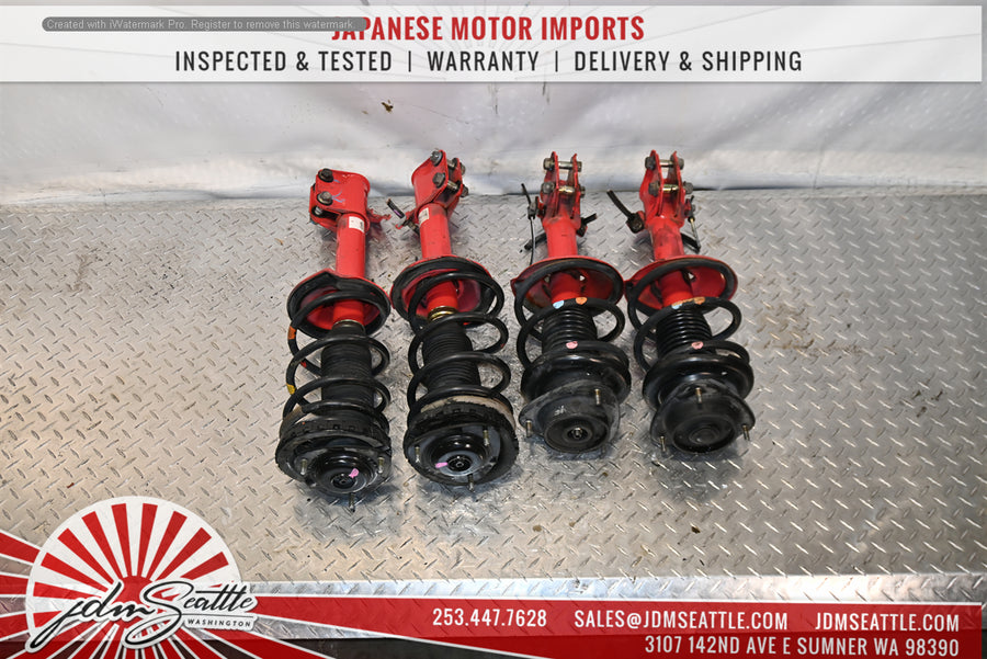 JDM 02-05 Subaru WRX STi OEM Struts Red W/ Black Springs
