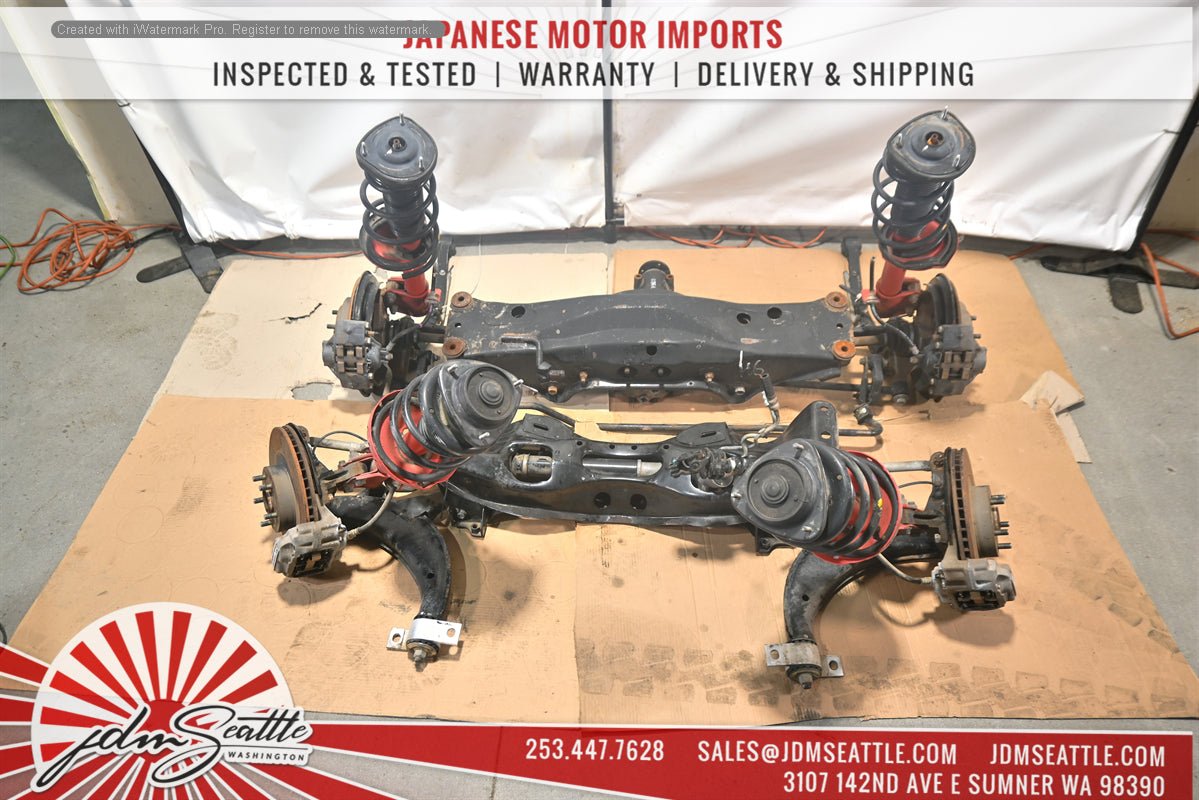 JDM Subaru WRX EJ205 Complete Front & Rear Suspension Subframes with Differential