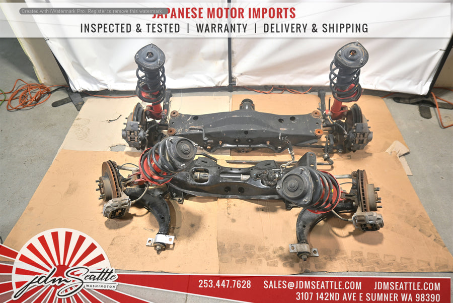 JDM Subaru WRX EJ205 Complete Front & Rear Suspension Subframes with Differential