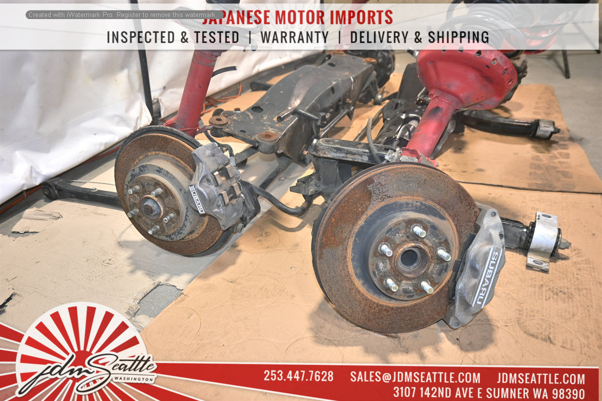 JDM Subaru WRX EJ205 Complete Front & Rear Suspension Subframes with Differential