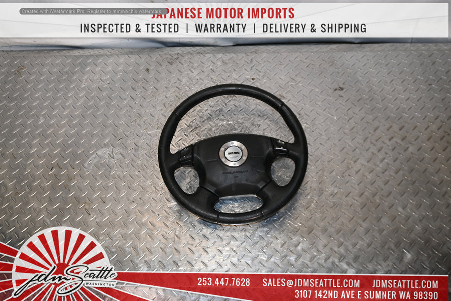 Genuine JDM Momo Steering Wheel Subaru Impreza WRX GD