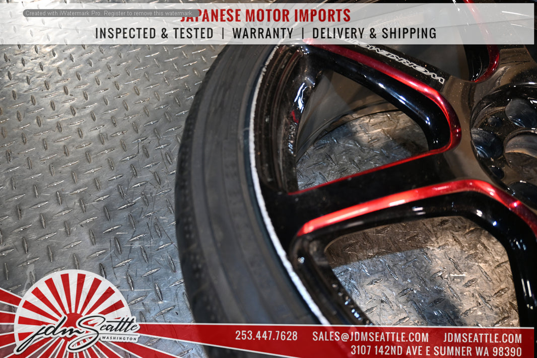 SET OF 4 WORK EMOTION EMT T7R WHEELS w/TIRES