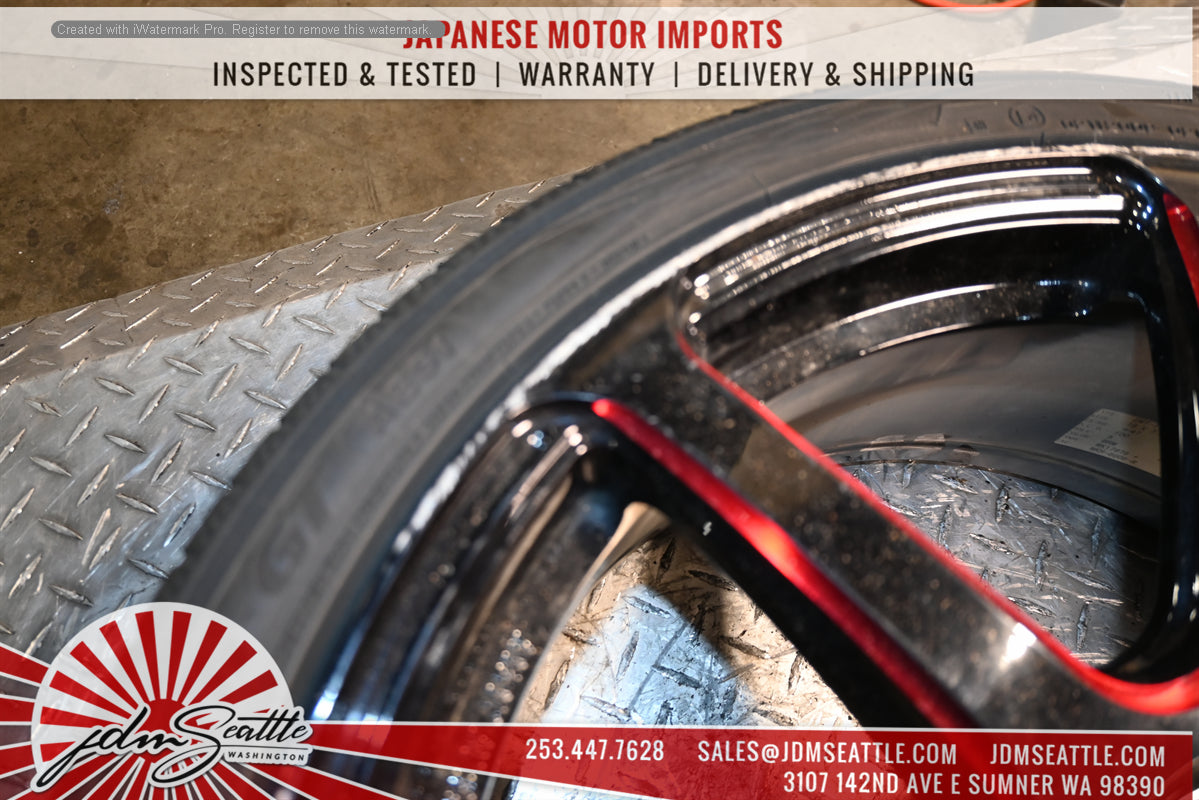 SET OF 4 WORK EMOTION EMT T7R WHEELS w/TIRES