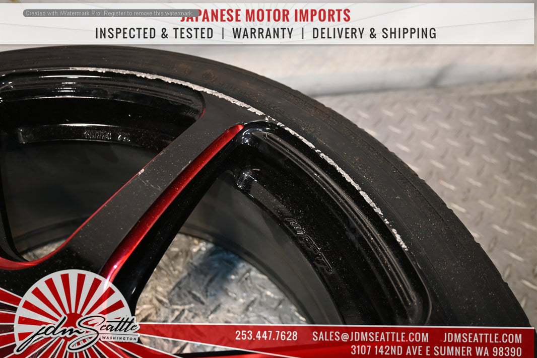 SET OF 4 WORK EMOTION EMT T7R WHEELS w/TIRES