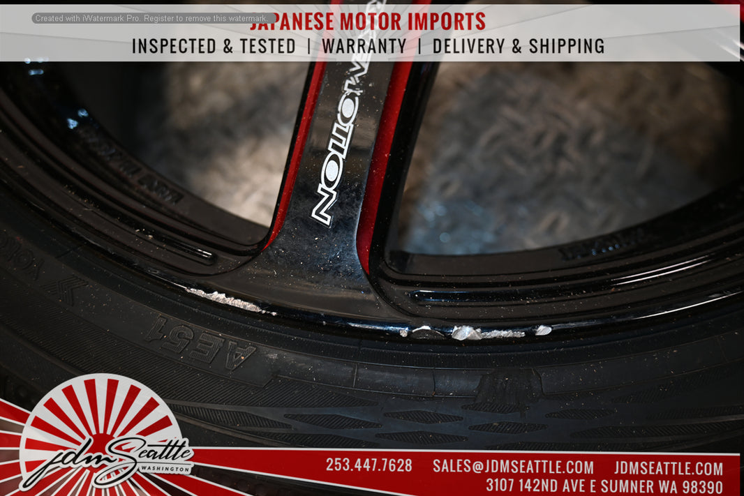 SET OF 4 WORK EMOTION EMT T7R WHEELS w/TIRES