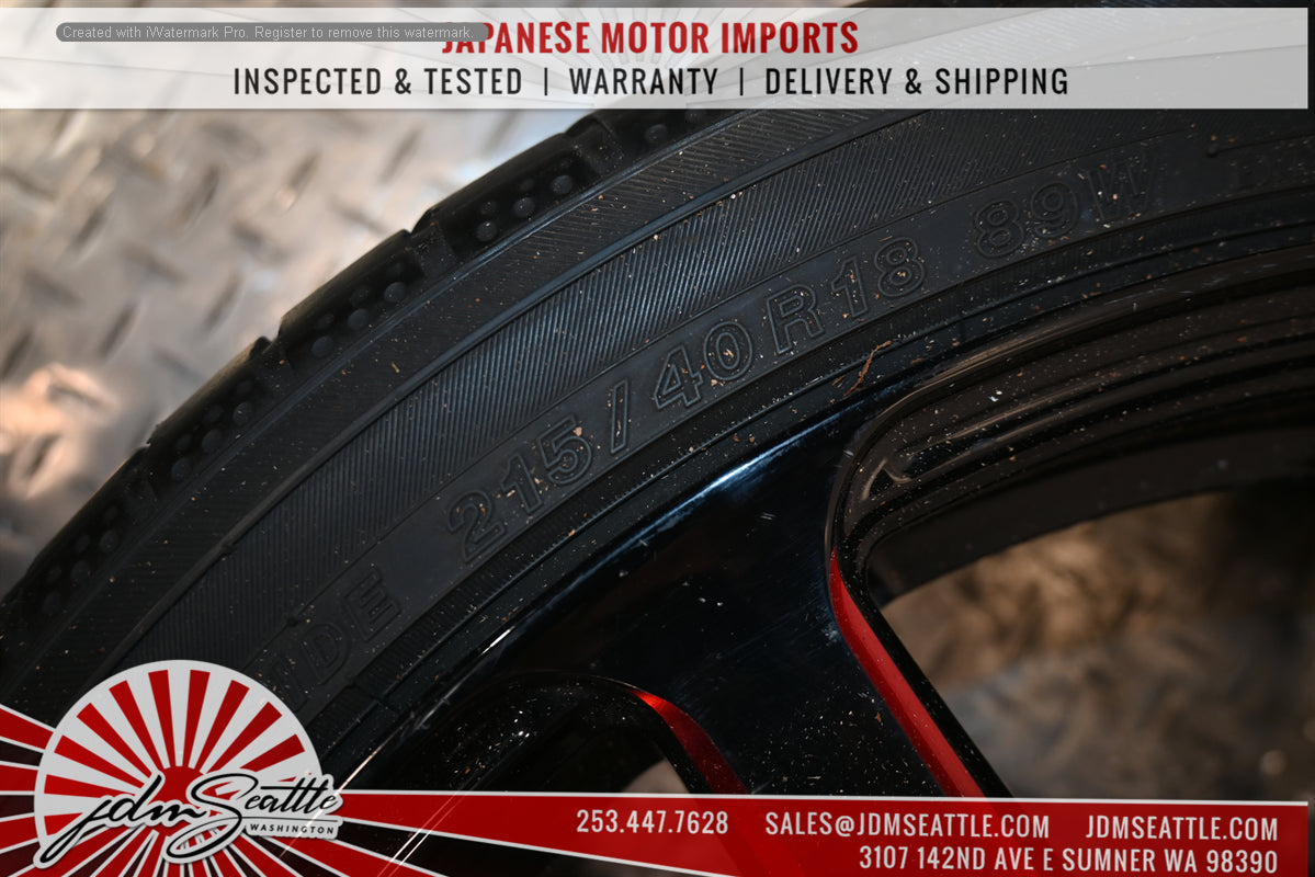 SET OF 4 WORK EMOTION EMT T7R WHEELS w/TIRES