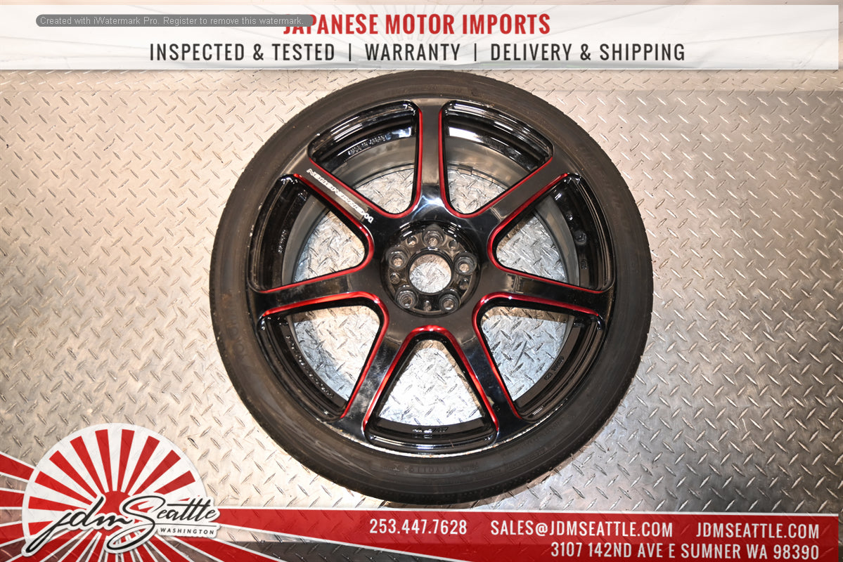 SET OF 4 WORK EMOTION EMT T7R WHEELS w/TIRES