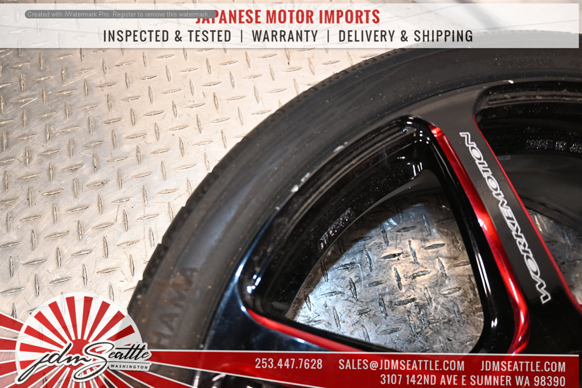 SET OF 4 WORK EMOTION EMT T7R WHEELS w/TIRES