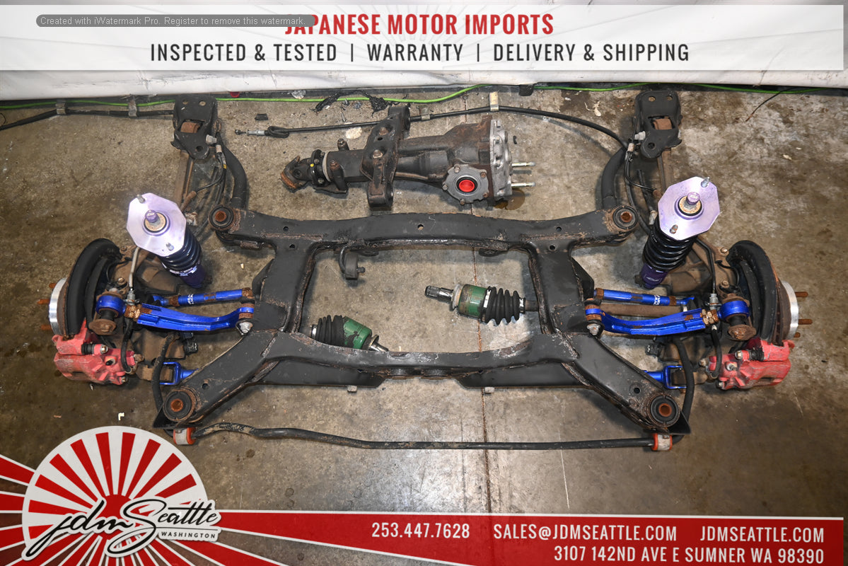 JDM 02-05 Subaru Forester Complete Front and Rear Subframe with Components and Differential