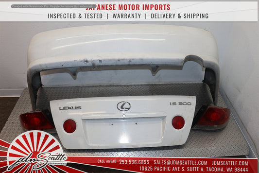 LEXUS IS300 TOYOTA ALTEZZA TRUNK LIP REAR BUMBER AND TAILLIGHTS L/R