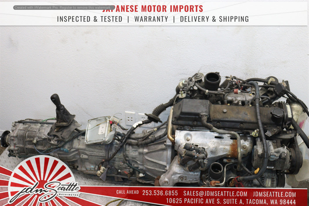 JDM Toyota 1KZ-TE Turbo Diesel 3.0L 4RUNNER HILUX SURF ENGINE & TRANS 1KZ-TE