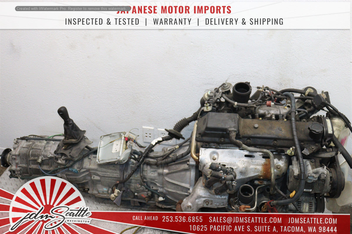 JDM Toyota 1KZ-TE Turbo Diesel 3.0L 4RUNNER HILUX SURF ENGINE & TRANS 1KZ-TE