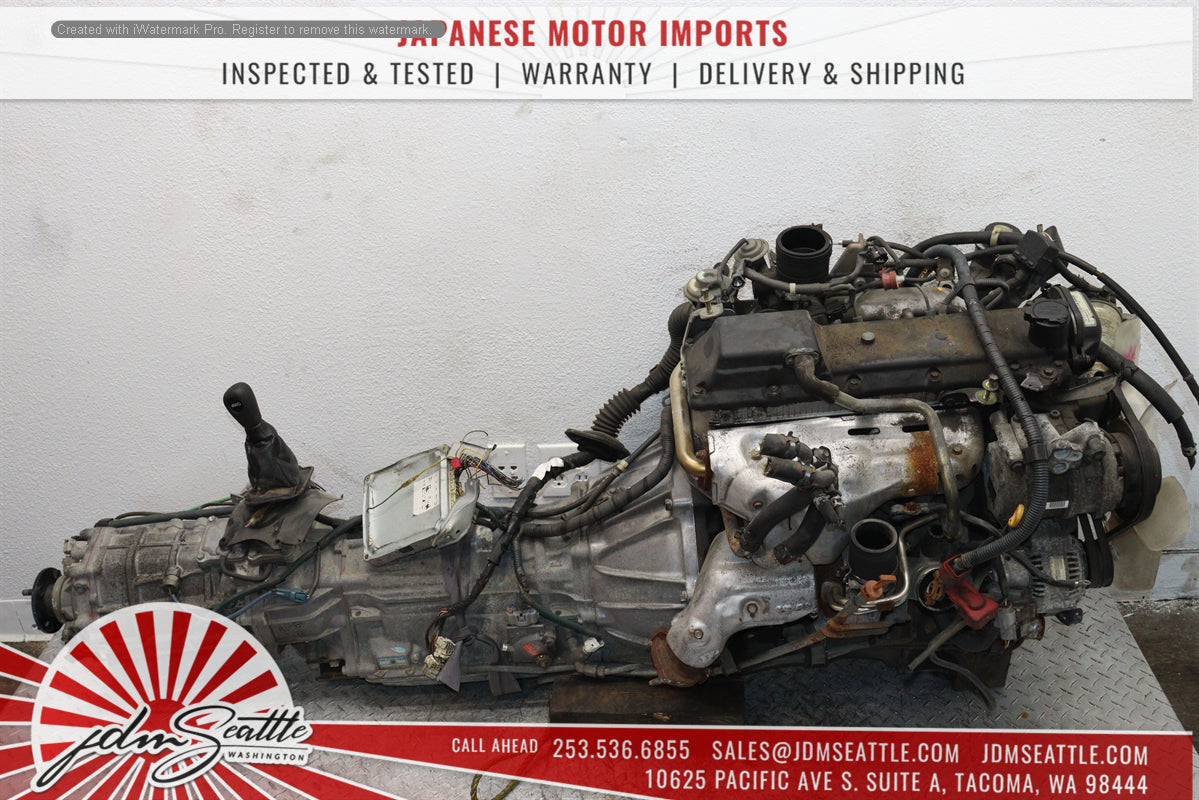 JDM Toyota 1KZ-TE Turbo Diesel 3.0L 4RUNNER HILUX SURF ENGINE & TRANS 1KZ-TE