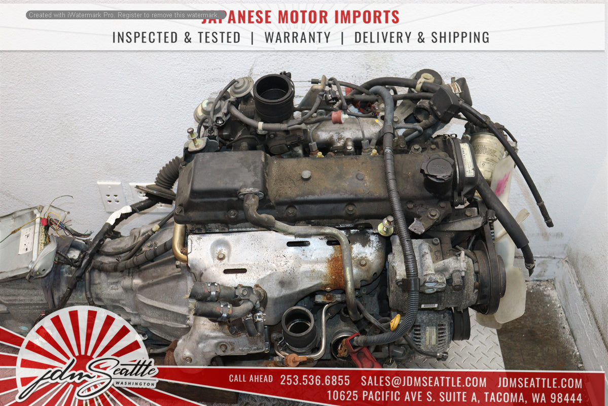 JDM Toyota 1KZ-TE Turbo Diesel 3.0L 4RUNNER HILUX SURF ENGINE & TRANS 1KZ-TE