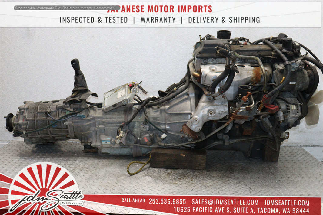 JDM Toyota 1KZ-TE Turbo Diesel 3.0L 4RUNNER HILUX SURF ENGINE & TRANS 1KZ-TE