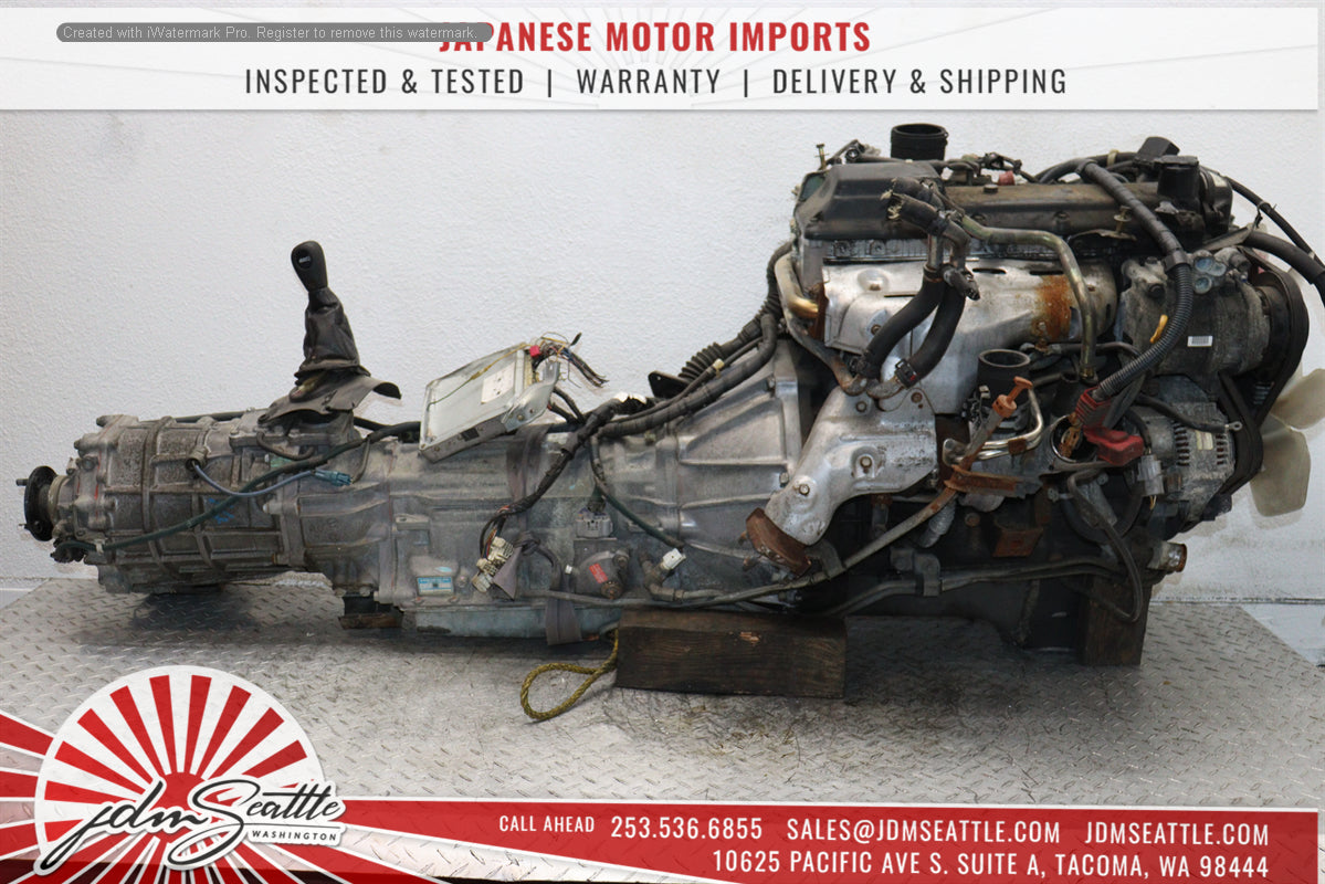 JDM Toyota 1KZ-TE Turbo Diesel 3.0L 4RUNNER HILUX SURF ENGINE & TRANS 1KZ-TE