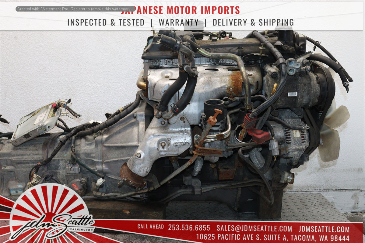 JDM Toyota 1KZ-TE Turbo Diesel 3.0L 4RUNNER HILUX SURF ENGINE & TRANS 1KZ-TE