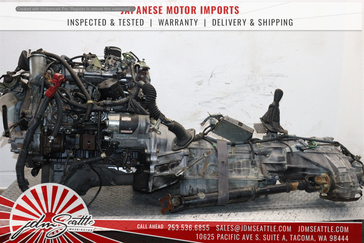 JDM Toyota 1KZ-TE Turbo Diesel 3.0L 4RUNNER HILUX SURF ENGINE & TRANS 1KZ-TE