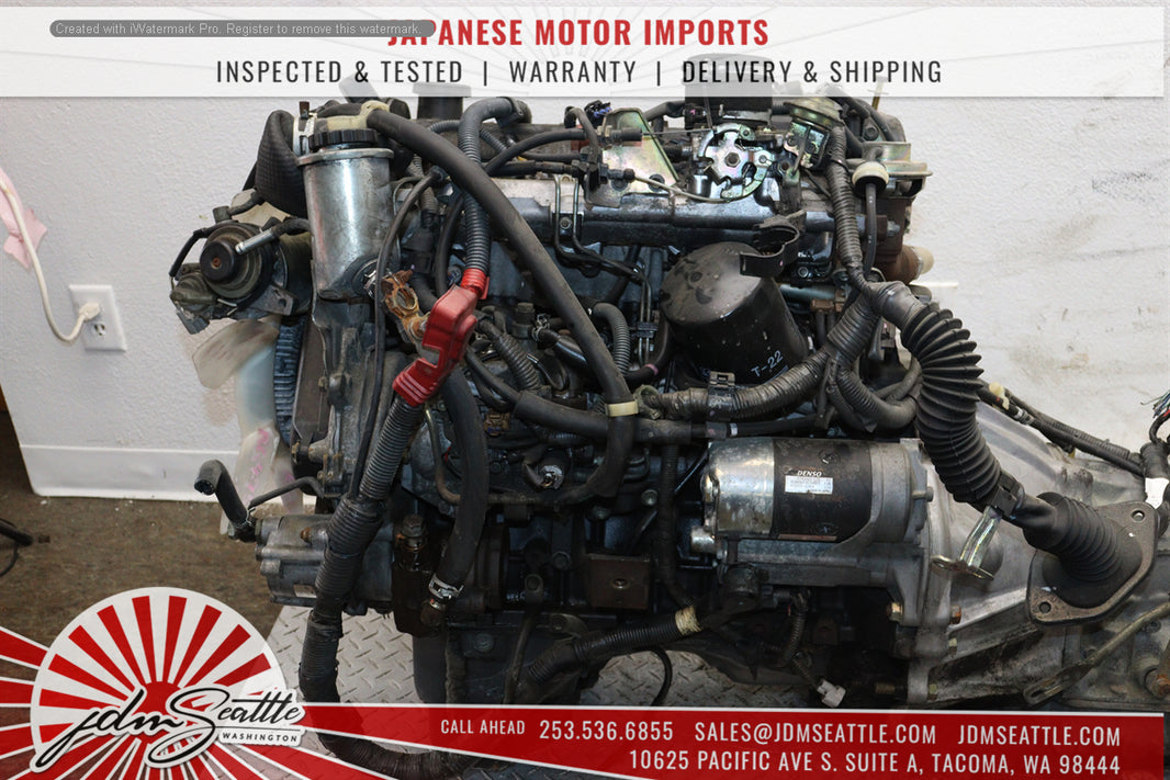 JDM Toyota 1KZ-TE Turbo Diesel 3.0L 4RUNNER HILUX SURF ENGINE & TRANS 1KZ-TE