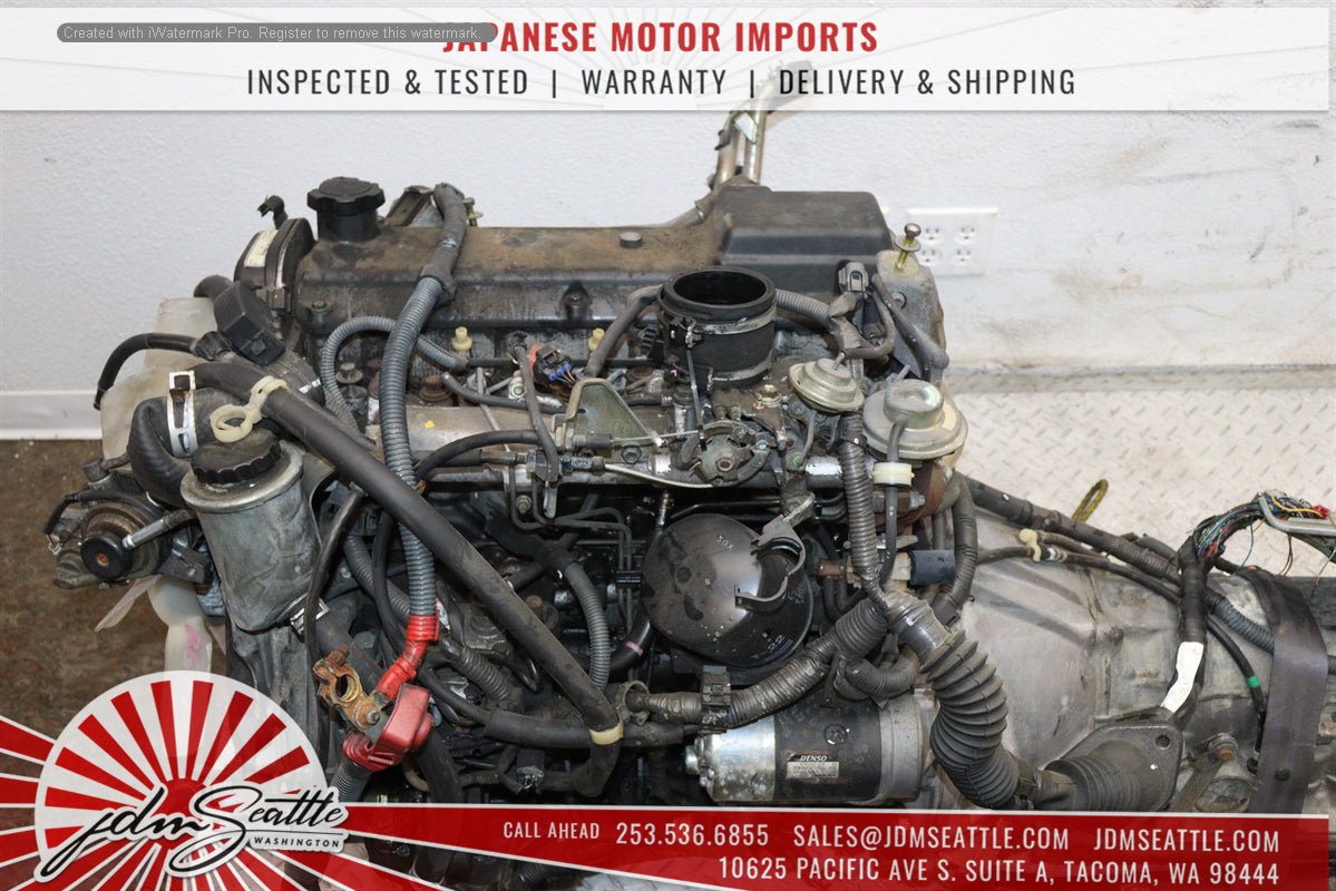 JDM Toyota 1KZ-TE Turbo Diesel 3.0L 4RUNNER HILUX SURF ENGINE & TRANS 1KZ-TE