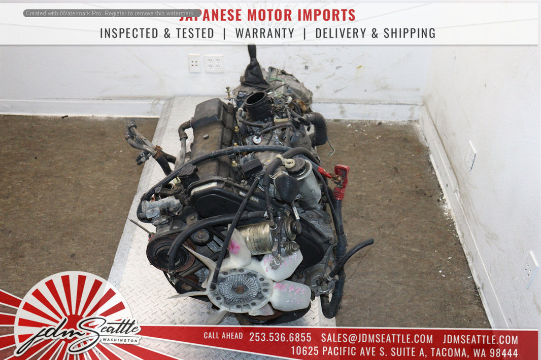 JDM Toyota 1KZ-TE Turbo Diesel 3.0L 4RUNNER HILUX SURF ENGINE & TRANS 1KZ-TE