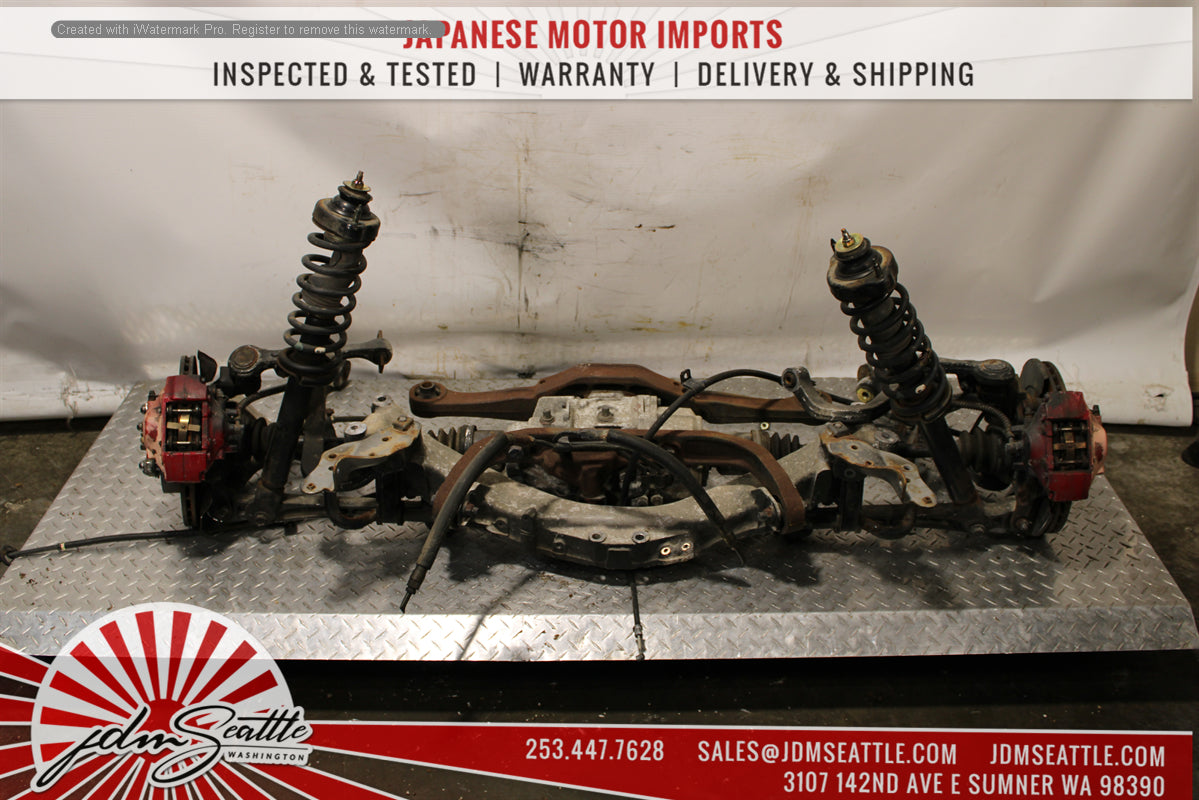 JDM MITSUBISHI EVO 7 8 CT9A COMPLETE FRONT AND REAR SUSPENSION, SUBFRAMES WITH DIFFERENTIAL