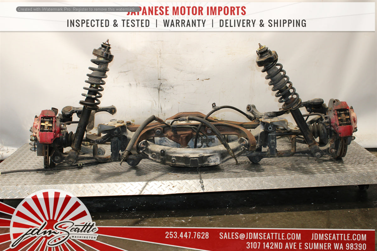 JDM MITSUBISHI EVO 7 8 CT9A COMPLETE FRONT AND REAR SUSPENSION, SUBFRAMES WITH DIFFERENTIAL